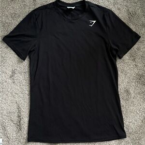 NWOT Gymshark Black Arrival Lightweight Workout Gym Short Sleeve Tee
